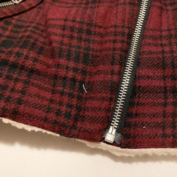 American Eagle Outfitters Womens Size Small Plaid Wool Blend Jacket Coat - Picture 8 of 16